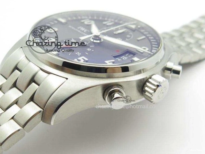 MIROTIME 0413 Pilot Spitfire Chrono ZF Best Edition Gray Dial On SS Bracelet A WrinkleFree 7357